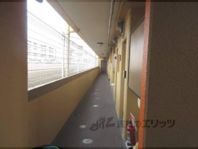 廊下　コインランドリー