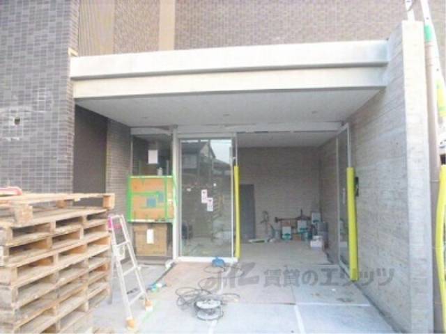 エントランス　建築中