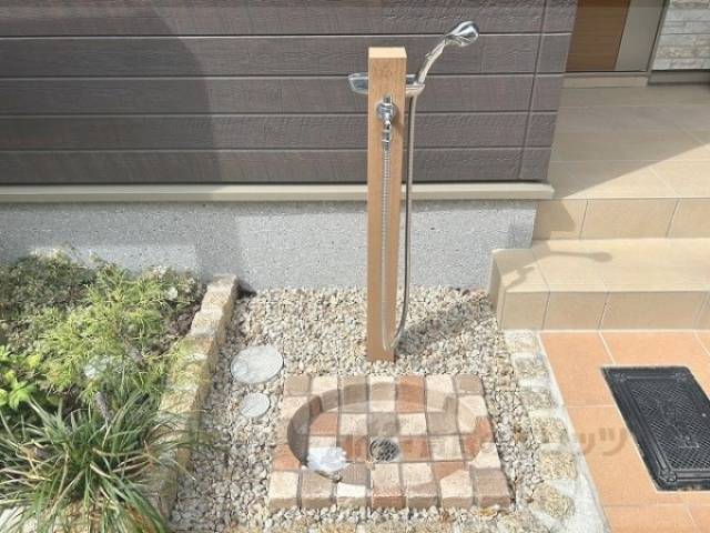 玄関前ペットシャワー