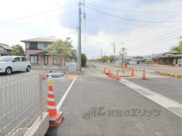 前面道路　工事中