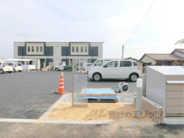 敷地入口付近　工事中