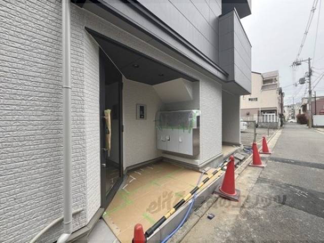 エントランス　建築中