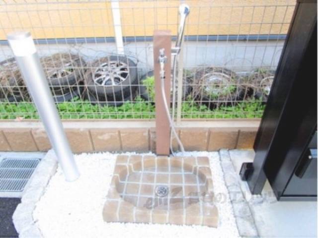 ペットの足洗い場
