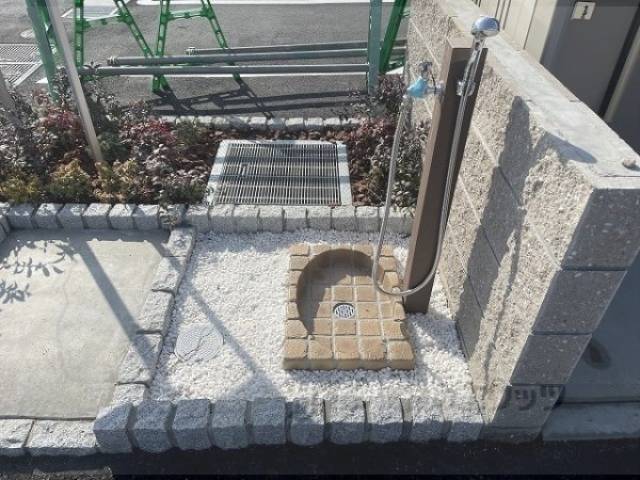 ペット足洗い場