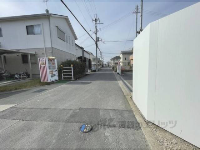 前面道路　西へ向かう道