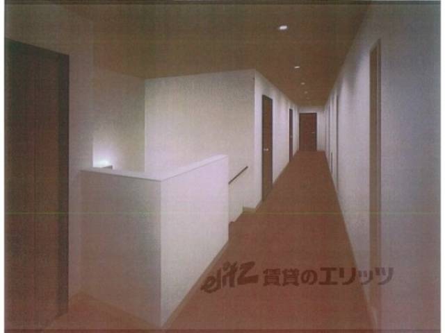 廊下　完成予想パース