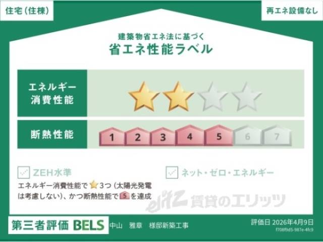省エネ性能ラベル　住棟単位