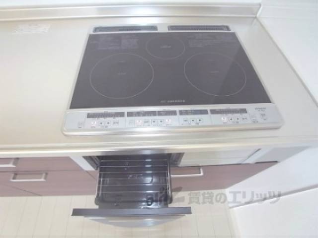 ３口電気コンロ
