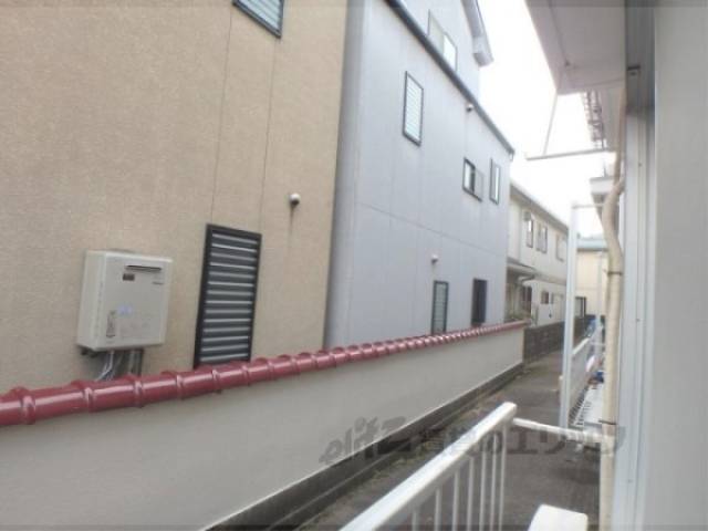眺望　物干し竿置場
