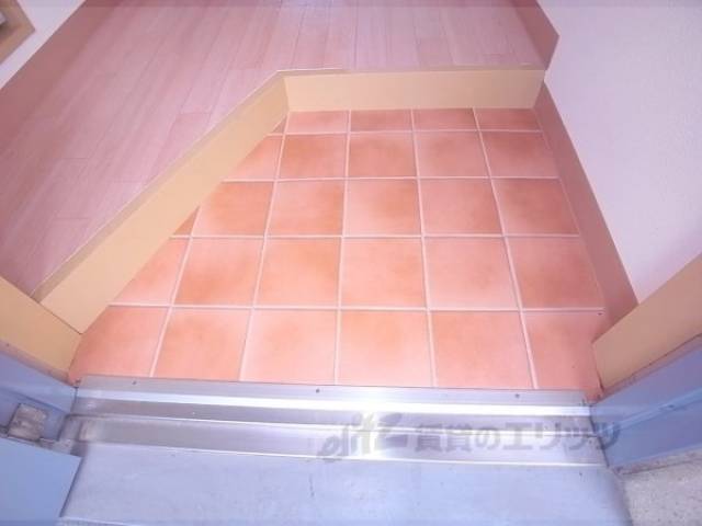 玄関　レンガで作ったような玄関