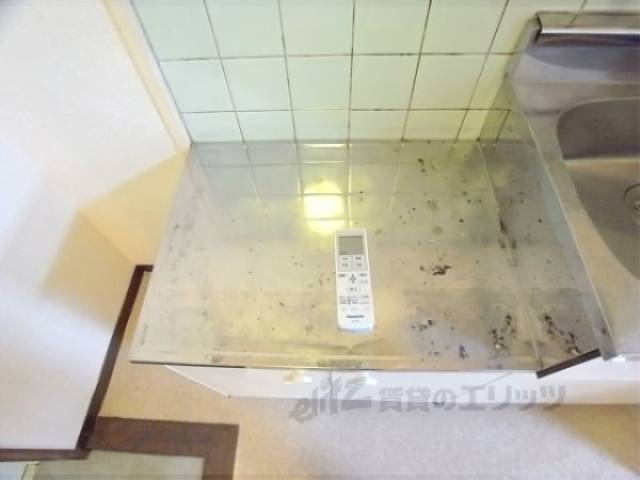 キッチン　二口ガスコンロも設置できます。