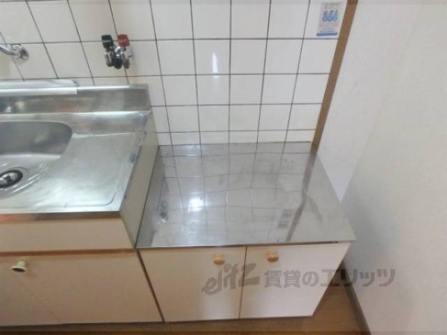 キッチン　コンロ置き場　2口コンロも設置可能です