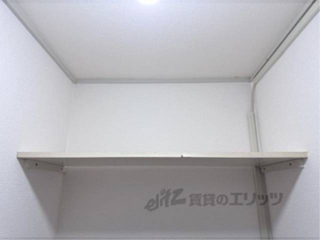 収納　洗濯機置場上