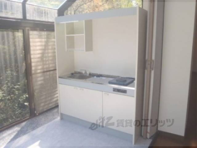 サンルーム　サンルームにキッチンあり