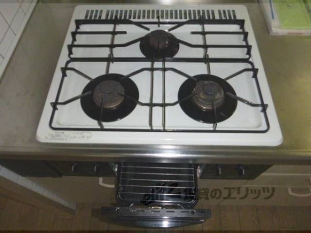 下駄箱　3口ガスコンロ