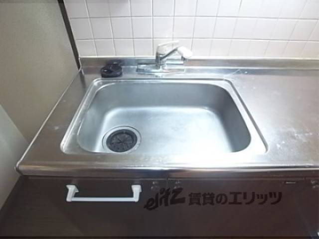 キッチン　広いシンクは使いやすい。