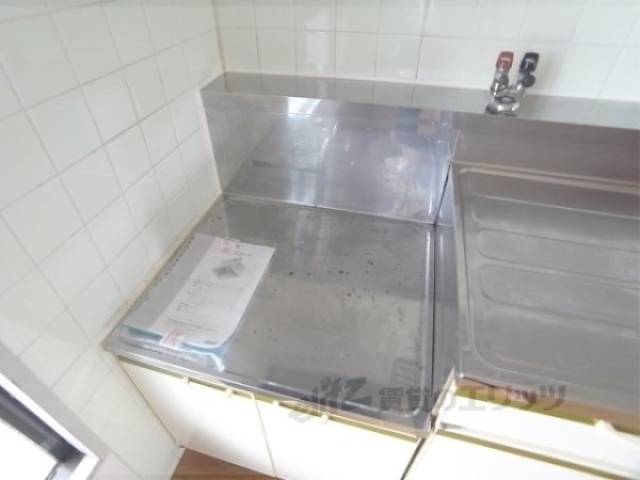 キッチン　コンロ置き場　二口コンロ設置可能です