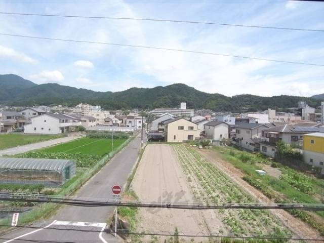 眺望　畑が目の前になっています