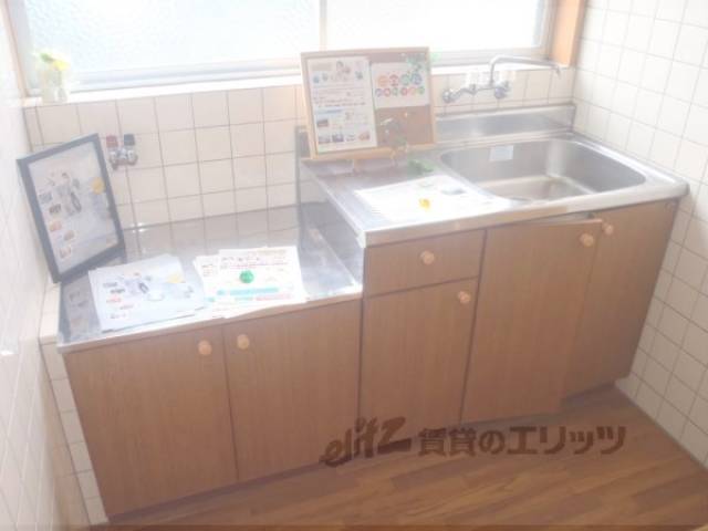 キッチン　2口コンロが置けるキッチンです