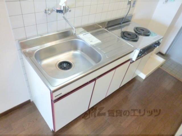 キッチン　キッチン下段　2口電気コンロ付き