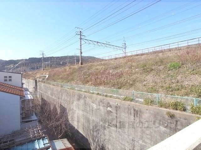 ベランダ　エアコン　最上階なので昼過ぎは多少南日が入ります