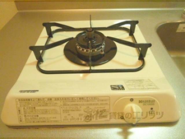 キッチン　ガスコンロ一口備付け