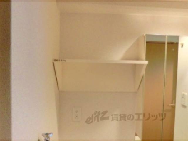 棚　洗濯機パンの上です