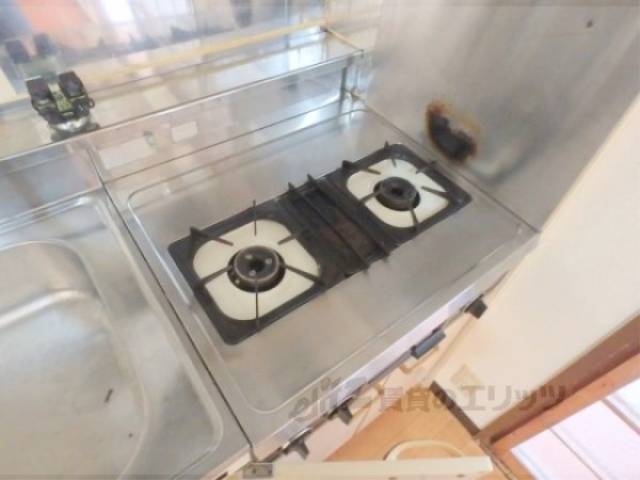 キッチン　ガス2口コンロ
