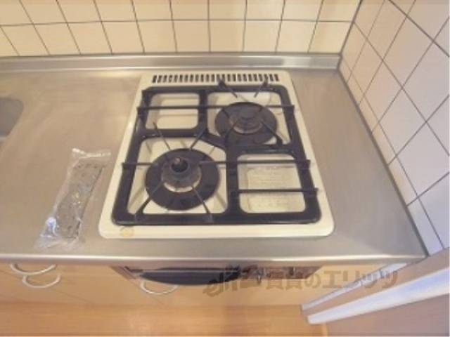 キッチン　ガス2口コンロ