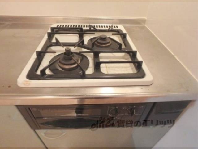 キッチン　ガス2口コンロ