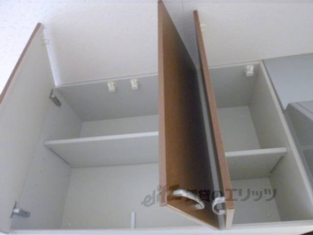 収納　キッチン上の収納です。