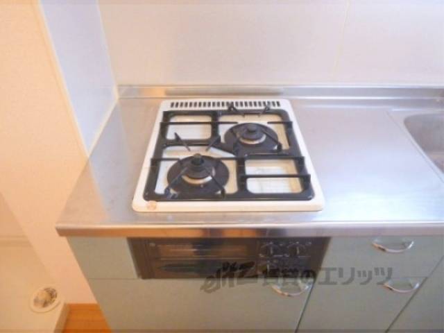 キッチン　二口付