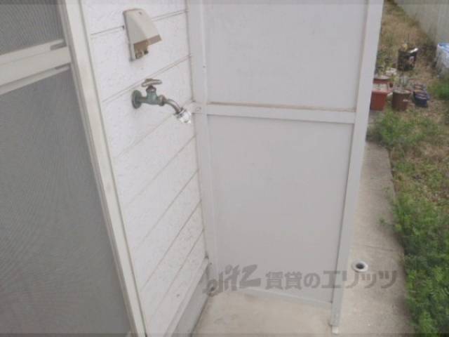 洗濯機置場　専用庭にあります