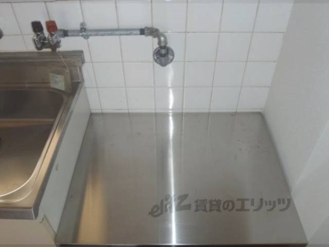 キッチン　2口コンロ置けます