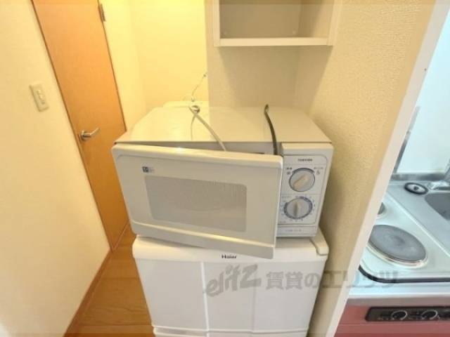 冷蔵庫置場　電子レンジ