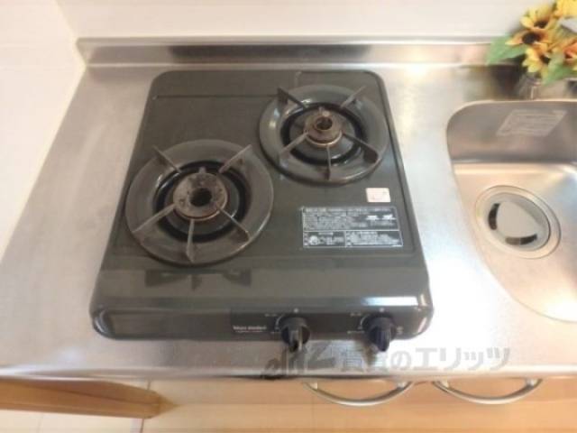 キッチン　ガス2口コンロ