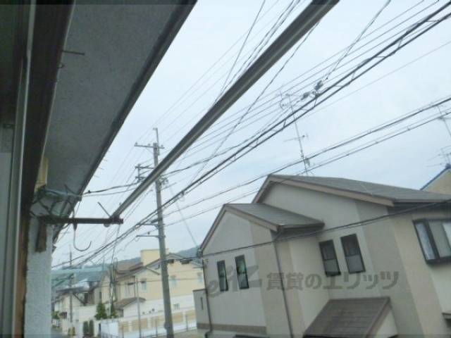 物干し竿置き場