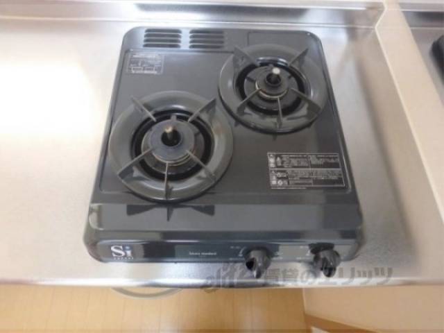 キッチン　ガス2口コンロ