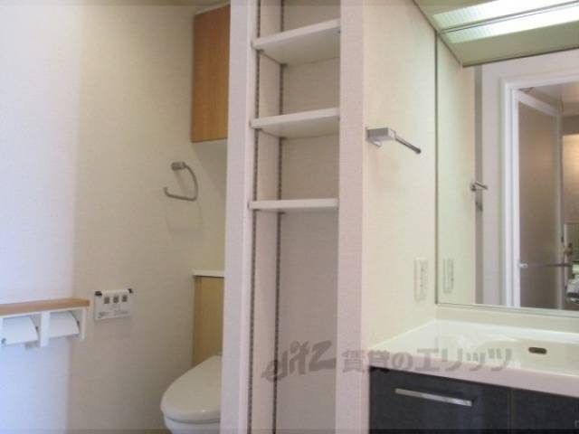 洗面所　洗面所横収納