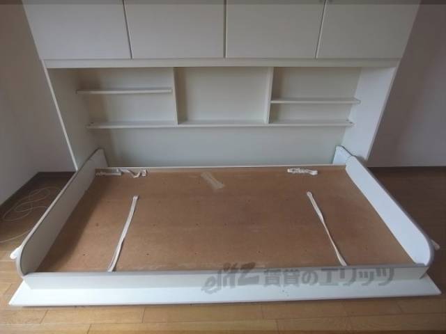 収納　折りたたみ式ベッド　ベッド展開時の様子です。