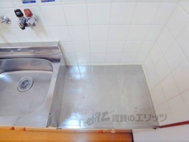 キッチン　コンロ置場　2口ガスコンロが設置可能です。