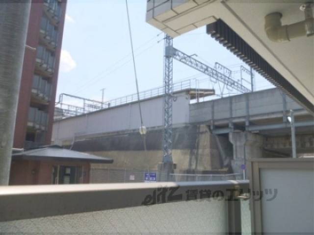 眺望　近鉄東寺駅です。