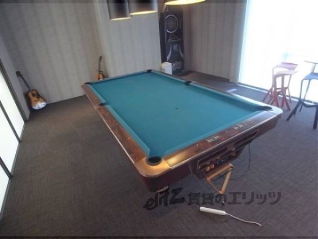 共用スペース　びっビリヤードができます。