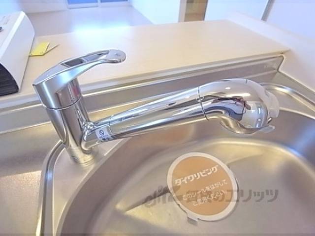 キッチン　便利なシングルレバー。
