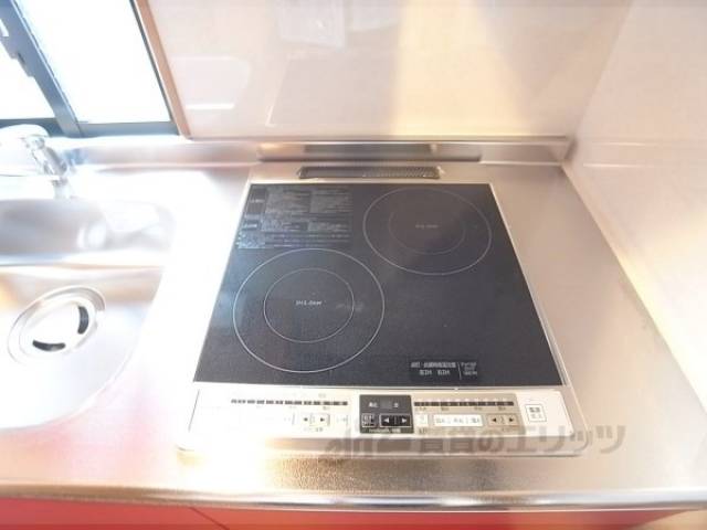 キッチン　コンロ　２口の電気タイプ