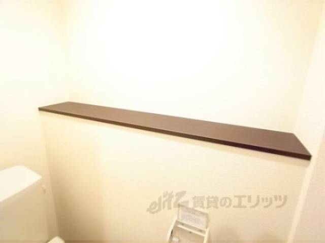 トイレ　棚　使い方次第ではオシャレに使えそうです。