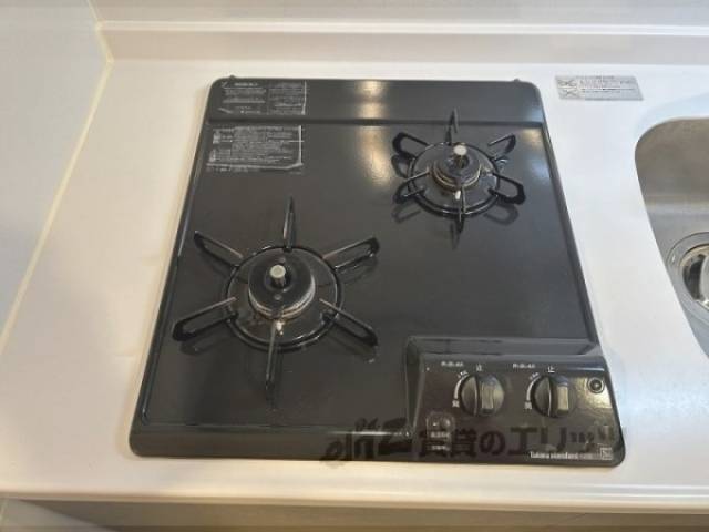 キッチン　ガス2口コンロ
