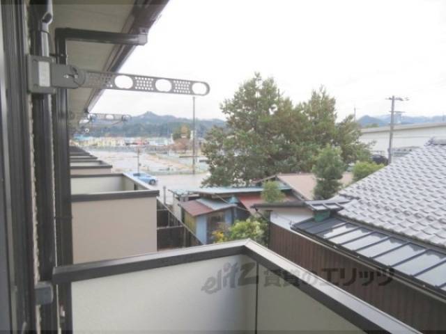眺望　室内物干し