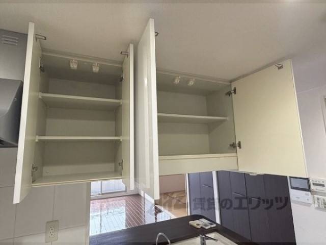 冷蔵庫置場　上部収納