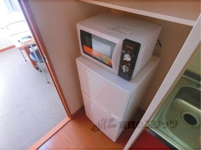 冷蔵庫置場　冷蔵庫、電子レンジ
